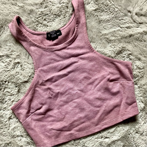 Seduction crop tank top plum pink - Picture 1 of 3
